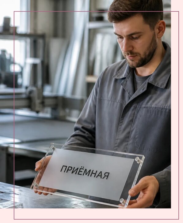 Таблички из оргстекла на заказ в Железногорске от 3986 р. | Аванза-Жлк